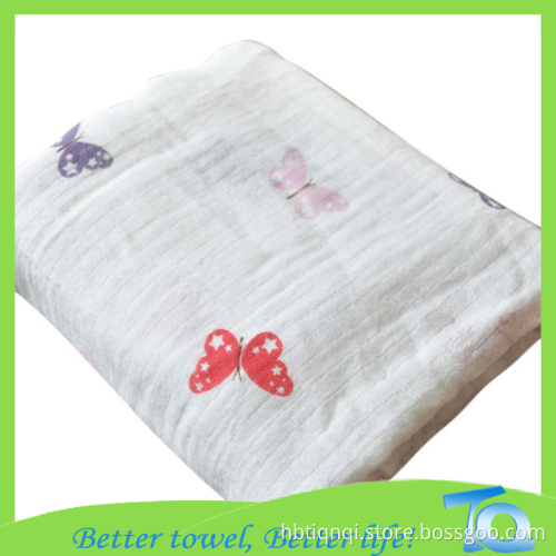 100% Bamboo Muslin Baby Bath Towel Blanket